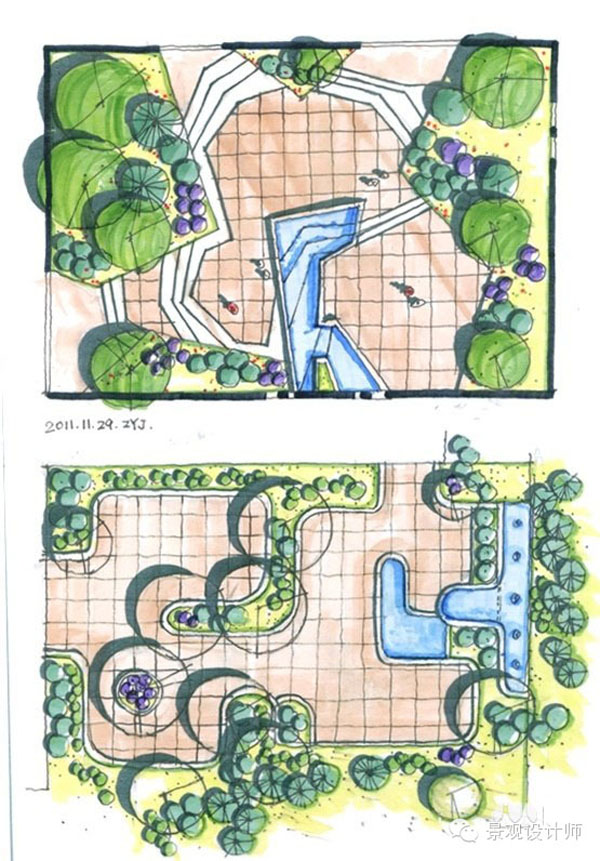 手绘快题平面图(二)
